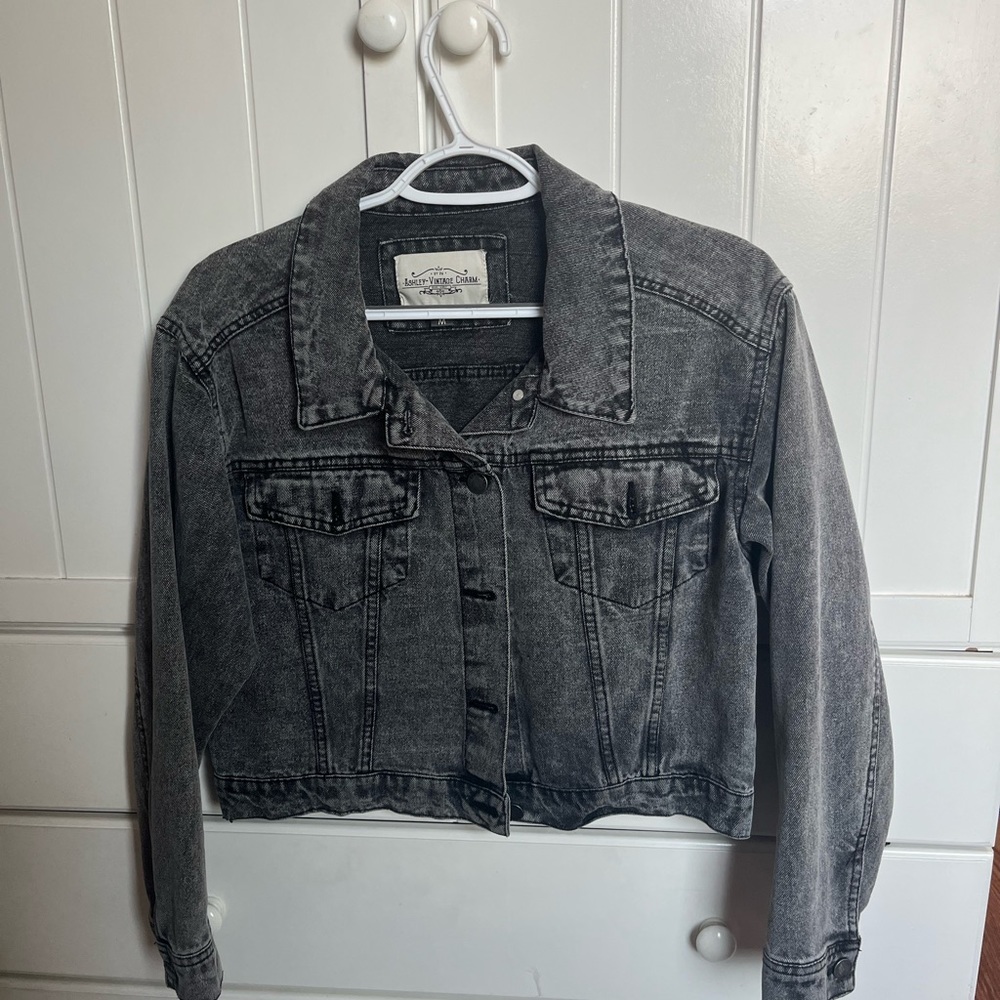 Black jean jacket